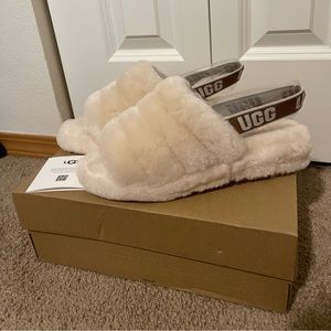 UGG Fluff Yeah Slide in Natural Size 9